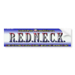 REDNECK BUMPER STICKER