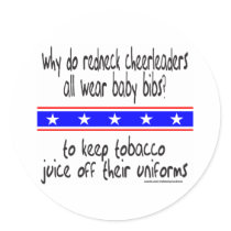 REDNECK CHEERLEADERS T-SHIRTS AND GIFTS stickers