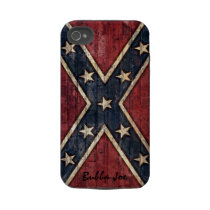 Redneck Confederate Flag with Brick Wall Texture casemate cases