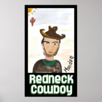 Redneck cowboy poster