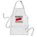 REDNECK FISHING TACKLE T-SHIRTS AND GIFTS aprons by redneckproudtees REDNECK FISHING TACKLE T-SHIRTS AND GIFTS aprons