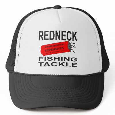 REDNECK FISHING TACKLE T-SHIRTS AND GIFTS HAT by redneckproudtees