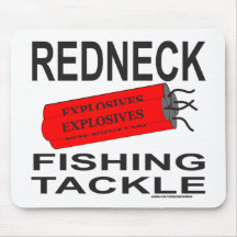 REDNECK FISHING TACKLE T-SHIRTS AND GIFTS MOUSE PADS