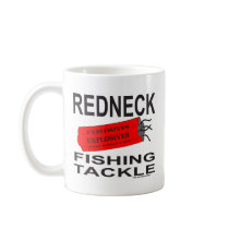 REDNECK FISHING TACKLE T-SHIRTS AND GIFTS mugs