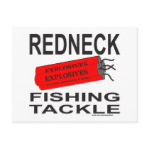 REDNECK FISHING TACKLE T-SHIRTS AND GIFTS postcards