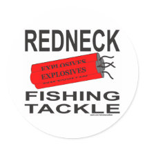REDNECK FISHING TACKLE T-SHIRTS AND GIFTS stickers