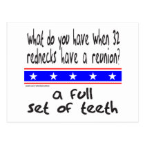 REDNECK FULL SET OF TEETH T-SHIRTS AND GIFTS postcards