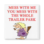 redneck hillbilly joke fridge magnet