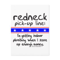 REDNECK PICK-UP LINE PLUMBING T-SHIRTS postcards