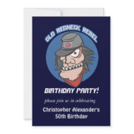 Redneck Rebel Birthday Party Invitations invitation