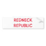 redneck republic bumper sticker