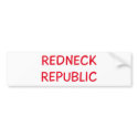 redneck republic bumper stickers
