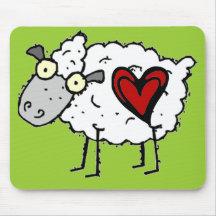 Redneck Sweetheart - Sheep Love Mouse Pad