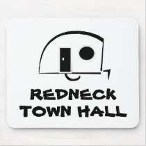REDNECK TOWN HALL mousepads by pbkooistra REDNECK TOWN HALL mousepads