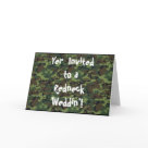postcard - Redneck Wedding invitation! Customize the inside of this card with all your Redneck Wedding information!