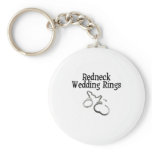 Redneck Wedding Rings Key Chain