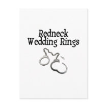Redneck Wedding Rings postcards
