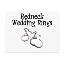 Redneck Wedding Rings postcards