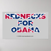 Rednecks for Obama (sbp) Poster