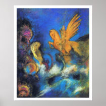 Redon Art Poster: Roger & Angelica 2