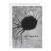 Redon's Smiling Spider Halloween Invitation