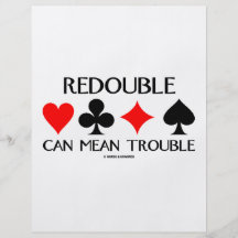 Redouble Can Mean Trouble Personalized Flyer