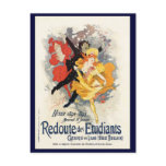 Redoute des Etudiants, Jules Chéret Post Cards