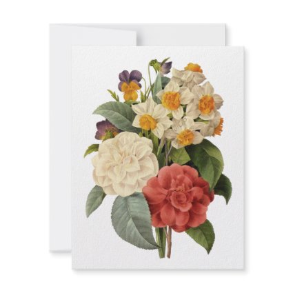 Redoute's Camellias and Narcissus invitation