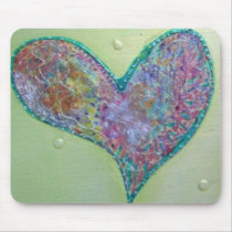 REDREAMING GREEN heART mousepads