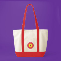 reds painted  skull tote bag bags