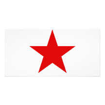 redstar custom photo card