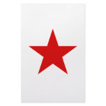 redstar stationery design