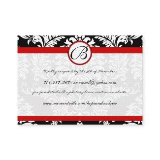 RedTrim Black Damask Response Website Cards profilecard