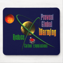 Reduce Carbon Emmissions Mouse Pads