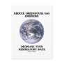 Reduce Greenhouse Gas Emissions (Humor) Post Card