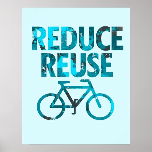 Reduce Reuse Bicycle zazzle_print