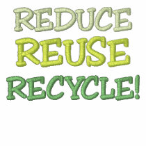 REDUCE, REUSE, RECYCLE! Basic Long Sleeve embroidered shirts by stitchshop REDUCE, REUSE, RECYCLE! Basic Long Sleeve embroidered shirts