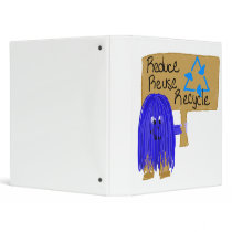 reduce reuse recycle blue binders
