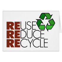 Reduce Reuse Recycle Card