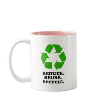 Reduce, Reuse, Recycle - Green Living Coffee Mug