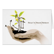 Reduce Reuse Recycle Greeting Card