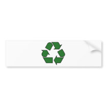Reduce Reuse Recycle Logo Symbol Arrow 3R Bumper Stickers