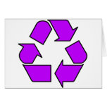 Reduce Reuse Recycle Logo Symbol Arrow 3R Greeting Card