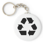 Reduce Reuse Recycle Logo Symbol Arrow 3R Keychain