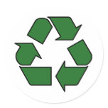 Reduce Reuse Recycle Logo Symbol Arrow 3R Sticker