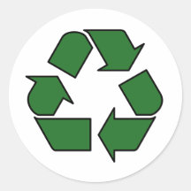 Reduce Reuse Recycle Logo Symbol Arrow 3R Sticker