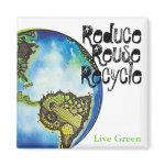 Reduce. Reuse, Recycle magnet