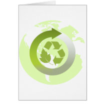 Reduce Reuse Recycle Planet Earth's Resources Greeting Card