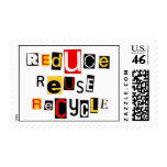 Reduce Reuse Recycle Postage postage