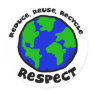 Reduce, Reuse, Recycle, Respect Stickers